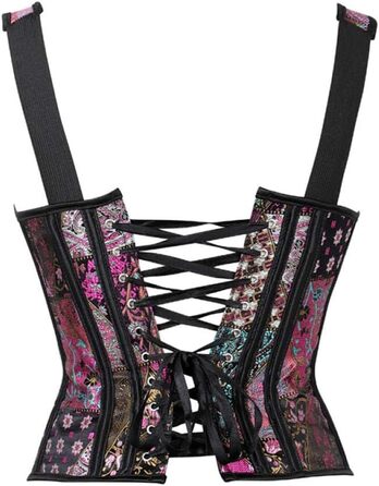 Жіноча нічна сорочка/корсет у стилі стеampunk, готичний топ з PU шкіри, корсет з шнурівкою та блискавкою, розмір 6XL