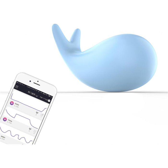Вібратор з дистанційним керуванням через додаток, 10 режимів вібрації для жінок, портативний G-Spot, для пар (блакитний)
