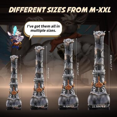 Анальний плагін NothosaurHUNTER JACK з трубкою, 44 см, для пар, секс-іграшка для чоловіків та жінок