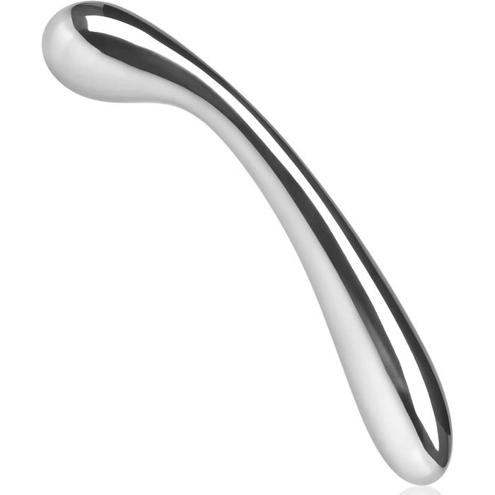 Анальний вібратор Roluck з подвійним наконечником з металу для чоловіків та жінок