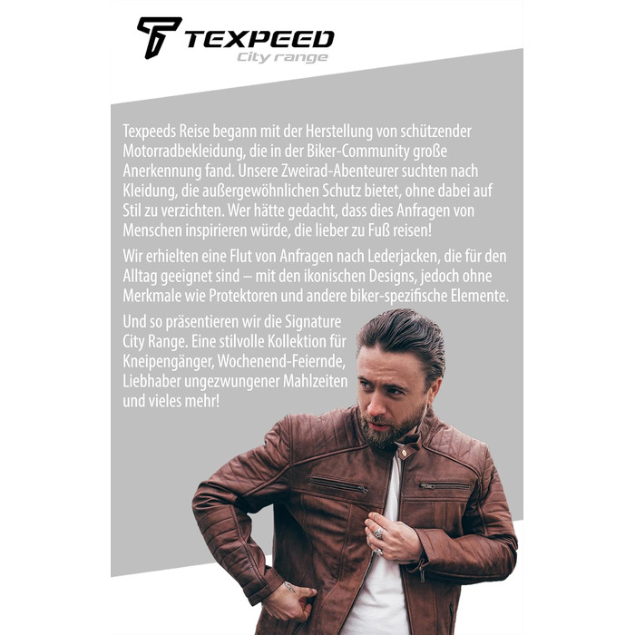 Чоловіча шкіряна куртка Texpeed у байкерському стилі, м'яка овчина, коричнева, розмір 4XL