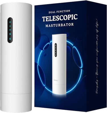 Електричний масажер для чоловіків з Bluetooth, нагрівання та вібрацією. Інтимні іграшки для соло-використання