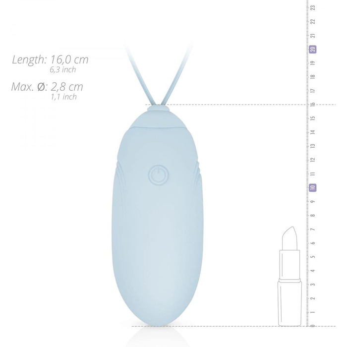 Вібраційний масажер LUV EGG з пультом дистанційного керування для чуттєвого почуття - Підходить для пар та новачків: 10 режимів, водонепроникний, перезаряджуваний, зелений