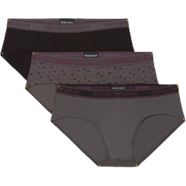 Труси чоловічі Emporio Armani (3 шт. в упаковці) XL, чорний/темно-сірий/магнітний