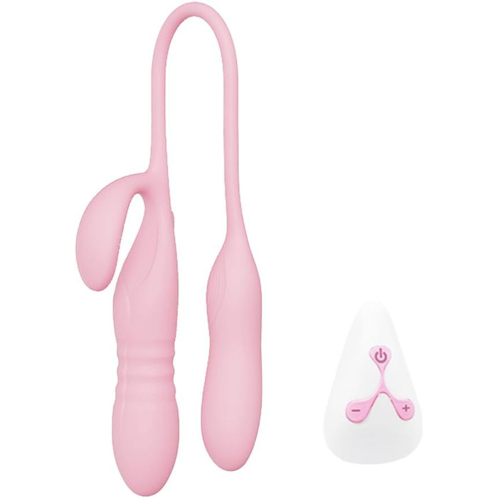 Анальні вібратори Xuomt з трьома головками, пульсація, дистанційне керування, стимулятор клітора та вагінальний масажер для пар та жінок