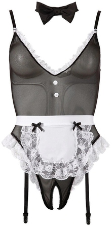 Костюм покоївки Cottelli Collection, р. L, багатоколірний
