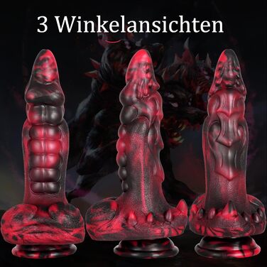 Анальний вібратор Jpscor Monster з 7 режимами вібрації та 3 функціями стимуляції, нагріванням. Іграшки для дорослих для жінок та чоловіків