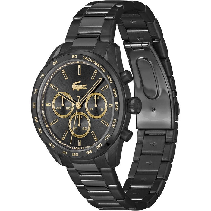 Чоловічий годинник Lacoste Boston Chronograph зі сталевим браслетом (Silver, Metal)