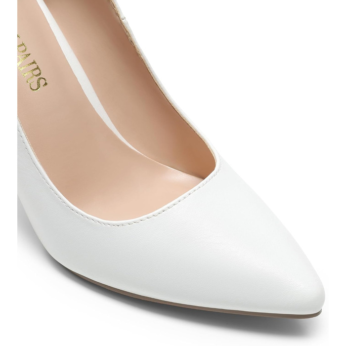 Жіночі туфлі-шпильки DREAM PAIRS, білі, екошкіра (PU), розмір 43 EU