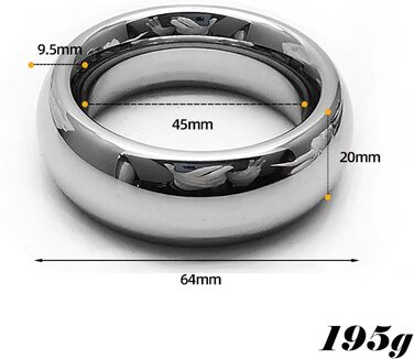 Сталевий кільце для пеніса з фіксатором яєчок, сталевий кільце для пеніса, кільця для пеніса, бондінг, кільце приборкання, інтимна біжутерія, секс-іграшки для чоловіків, затримка еякуляції, 3 розміри (40+45+50 мм)