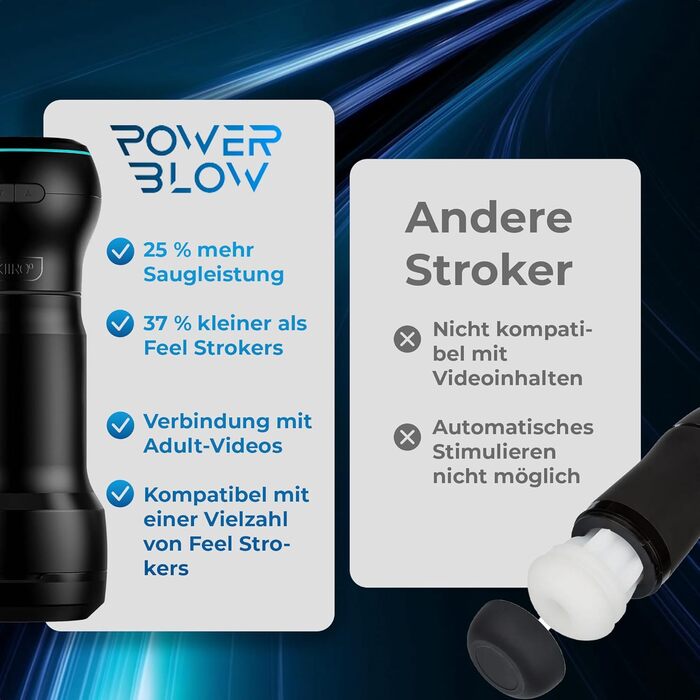 Масажер для чоловіків KIIROO PocketBlow з AI-керуванням - дискретний, для інтимної стимуляції