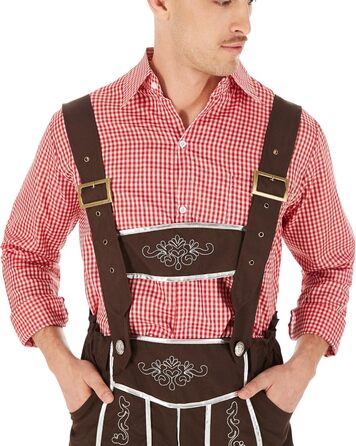 Костюм для чоловіків Dressforfun: Традиційний комплект з вишитим жилетом та стильною брюками