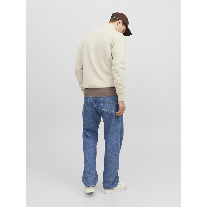 Чоловічі джинси Baggy Fit JACK & JONES JJIALEX синього кольору, денім