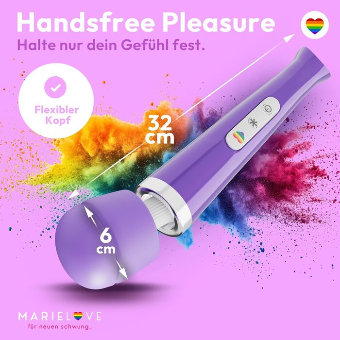 Вібратор Magic Wand для жінок з керуванням через додаток – масажер для стимуляції клітора та пар – 20 режимів, 10 інтенсивностей, бездротовий, водонепроникний, тихий (фіолетовий)