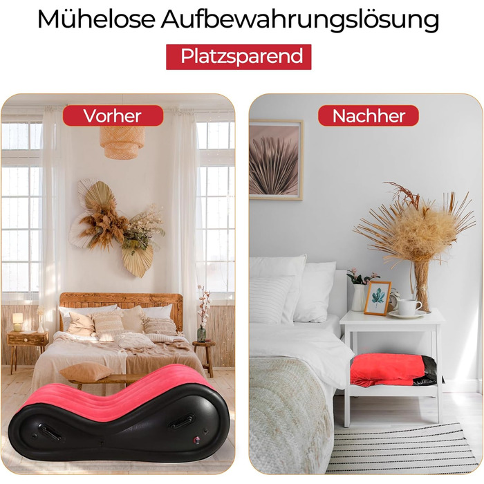 Набір інтимних аксесуарів Sex Möbel: подушка та рампи для еротичних розваг, стілець, пристосування для BDSM, з інтегрованим страподавачем.