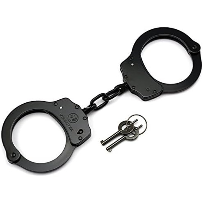 Надійні наручники VIPERTEK Double Lock Police Edition Professional Grade (Чорний)