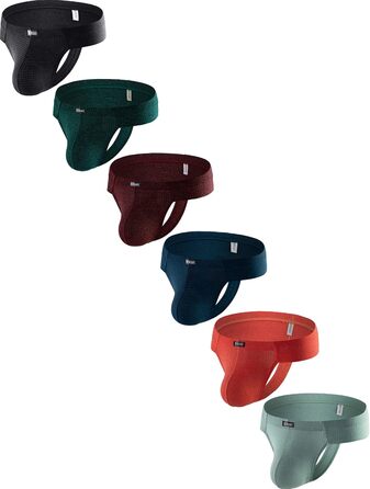 Танга чоловічі iKingsky 6 шт. сексуальні бразильські шорти з низькою талією, труси-срінг