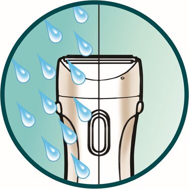 Електричний жіночий епілятор Philips Ladyshave Wet & Dry HP6341/00 для ніг, пахв та бікіні, вологостійкий