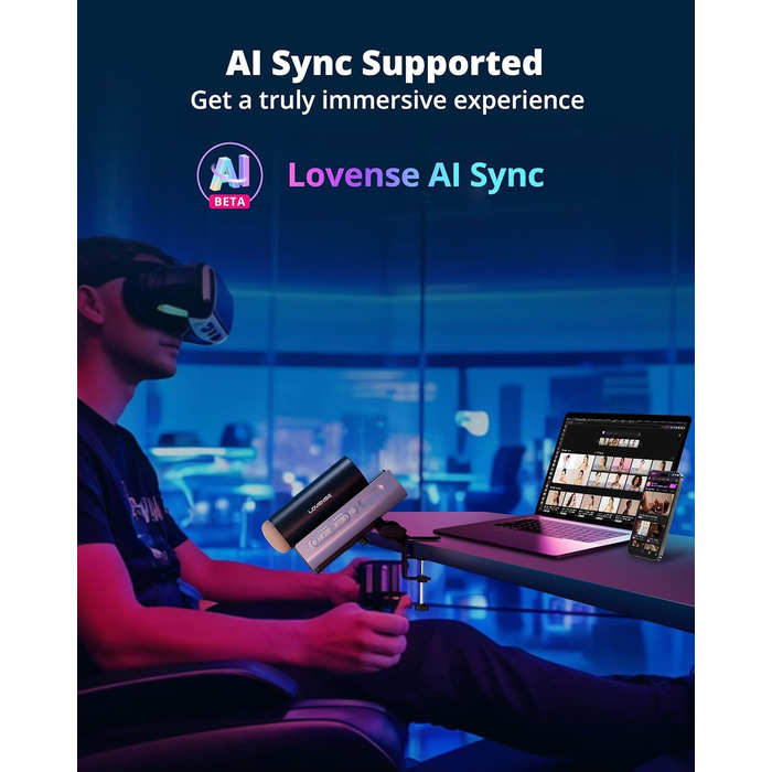Lovense Solace Pro - автоматичний мастурбатор для чоловіків з керуванням через додаток, вібраційний мастурбатор, імітація орального сексу, інтеграція з AI/VR, іграшки для дорослих