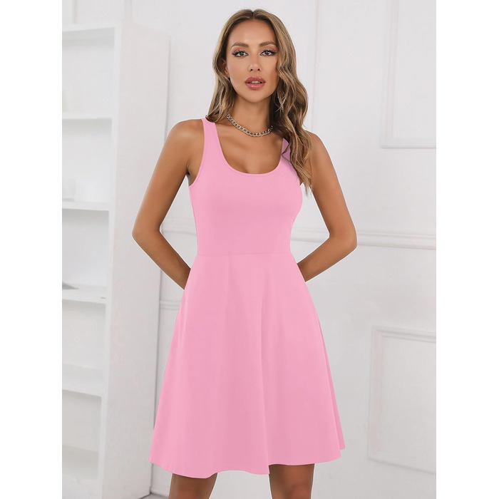 Сукня Daen Soerkleid Rockabilly в стилі ретро, рожева, розмір XXL