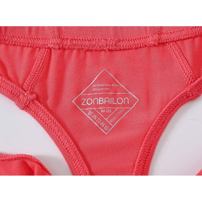 Чоловіча трусика-бразильяно ZONBAILON (5 шт.) - низька посадка, кольоровий