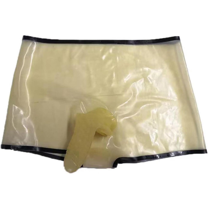 Чоловічі латексні шорти Slip, боксери з латексу, труси, спідня білизна, шорти, розмір XL