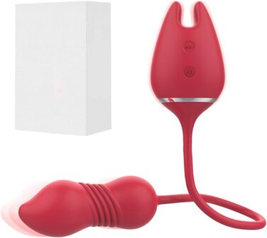 Вібраційний яєчко-вібратор для жінок: телескопічна іграшка для дорослих