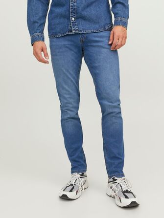 Чоловічі джинси Jack & Jones JJIMIKE Tapered Fit (завужені), синій денім, 31W/32L