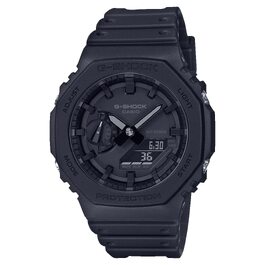 Чоловічий годинник G-Shock GA-2100 Carbon чорний, стійкий до ударів, смола — CA.GA-2100-1A1ER