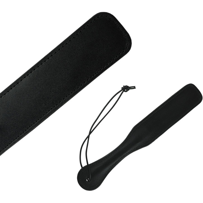 Плескалка для БДСМ з 100% натуральної шкіри буйвола, ручної роботи, 30 см