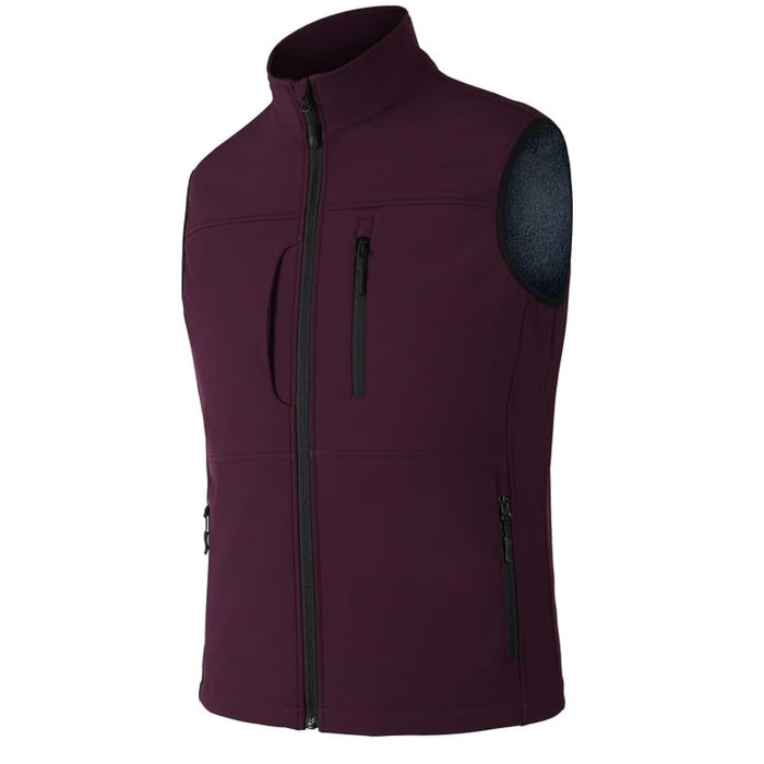 Чоловічий легкий жилет Softshell з флісовим підкладом, спортивний жилет-бодівормер для бігу, походів та роботи, червоний (4XL)