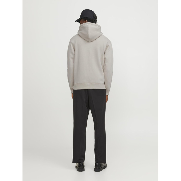 Чоловічий худі Jack & Jones JJESTAR з капюшоном, Relaxed Fit, колір Moonbeam, розмір XL