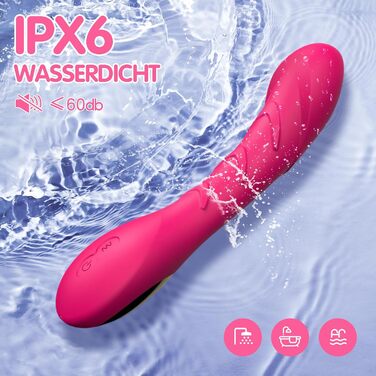 Вібратор для жінок G-Spot, силіконовий стимулятор клітора, 12 режимів вібрації, рожевий колір