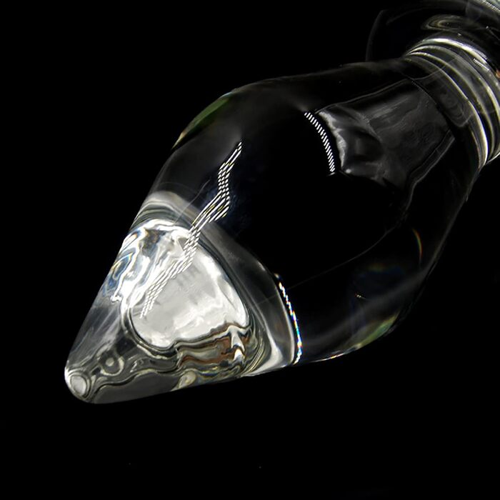 Скляний анальний плагін XXL 80 мм: кришталеві кулі, стимулятор G-точки, для чоловіків та жінок