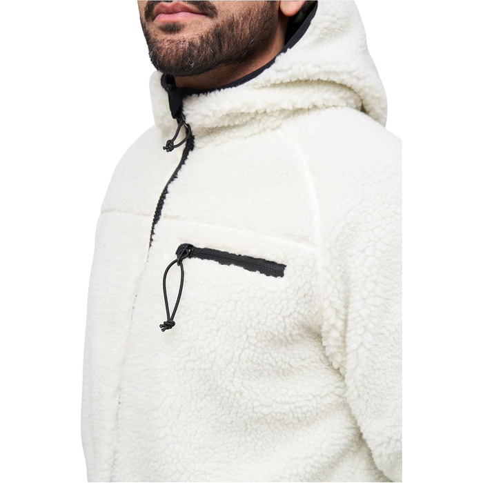 Чоловіча робоча куртка Brandit Teddyfleece Worker Jacket, біла, розмір XXL