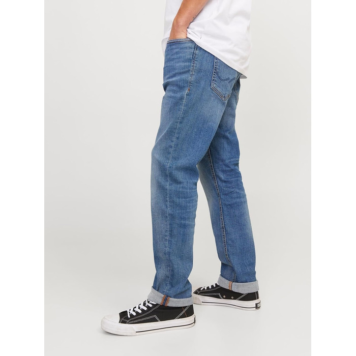 Чоловічі джинси Jack & Jones Slim Fit JJORIGINAL AM 781 синього кольору, пряма штанина, Denim
