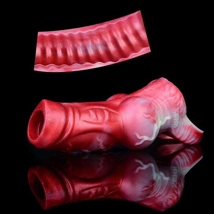 Реалістичний пеніс для собак з рідкого силікону TDLPlus – секс-іграшка для чоловіків та пар, розширювач пеніса