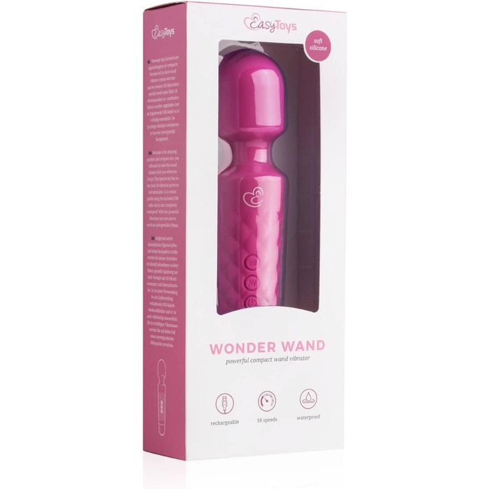 Масажер для тіла EasyToys Mini Wand-Vibrator (Рожевий)