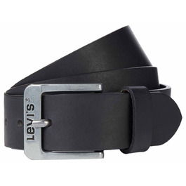 Чоловічий шкіряний ремінь Levi's Free Regular Black, 120 см