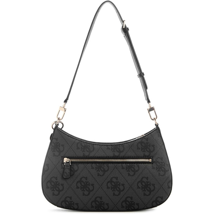 Жіноча сумка-кросбоді GUESS Noelle II Top Zip Shoulder Bag з логотипом, колір Coal
