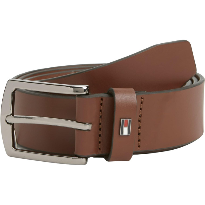 Чоловічий шкіряний ремінь Tommy Hilfiger Denton 3.5 Brown Winter Cognac (AM0AM14814), 105 см