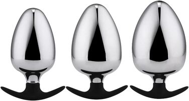 Анальний плаг L-XXL з нержавіючої сталі для чоловіків та жінок. Розширювач для стимуляції простати, SM секс-іграшка для початківців та досвідчених