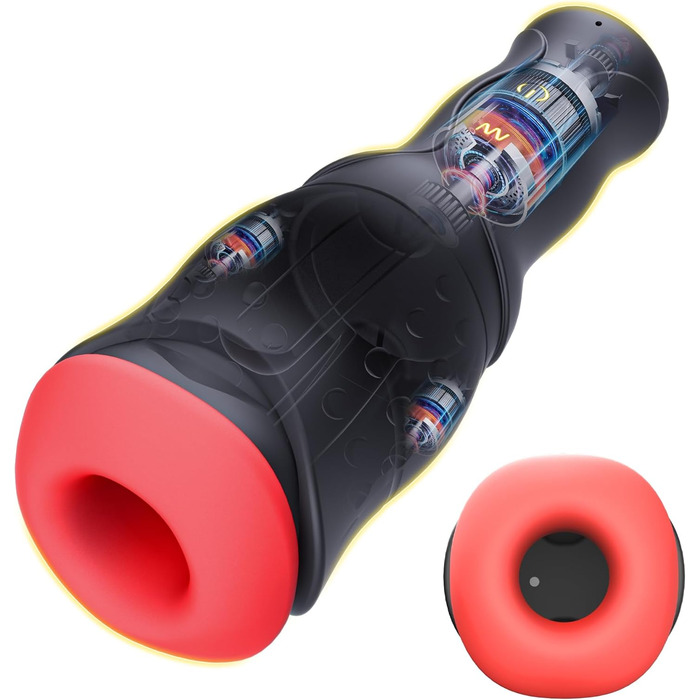 Електричний мастурбатор для чоловіків Buntune – Solo, 10 режимів вібрації, 5 режимів тиску, USB-зарядка, IPX6 водонепроникний, силікон, 3D стимуляція