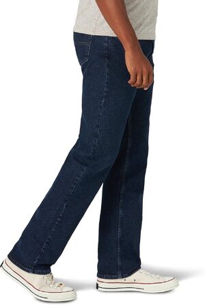 Чоловічі джинси Wrangler Authentics Classic Straight Fit, еластичні, 5 кишень, колір Midnight Flex (35W / 34L)