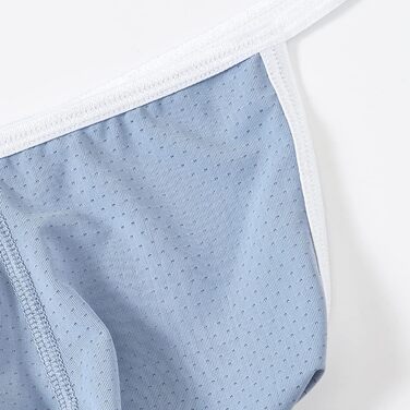 Танга чоловічі з сіткою, великі кишені, м'які, світло-сірі, XXL