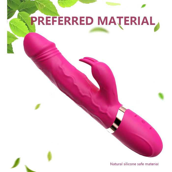Вібратор для жінок Klitoris та G-точка, Rabbit Silikon, 10 режимів, Рожевий