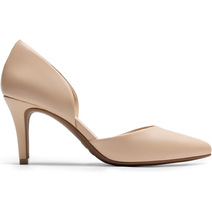 Жіночі туфлі-човники Dream Pairs на шпильці, бежевий колір (Nude), PU-шкіра, розмір 39 EU