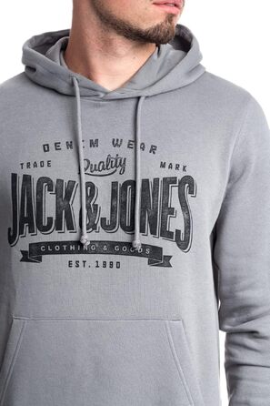 Чоловічий худі Jack & Jones з логотипом, колір Sedona Sage, модель Mika