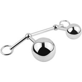 Анальний плагін з нержавіючої сталі, знімний, з круглим м'ячиком, для дорослих