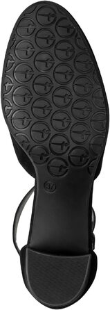 Жіночі туфлі-човники Tamaris Wide Fit зі ремінцем, шкіра замша, чорні (розмір 38 EU)